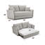 Canapé-lit modulaire en chenille Oren avec rangement et 2 coussins décoratifs Oren