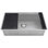 Ruvati Hex Bottom Workstation Scratch Resistant Embossed Kitchen Sink Stainless Steel