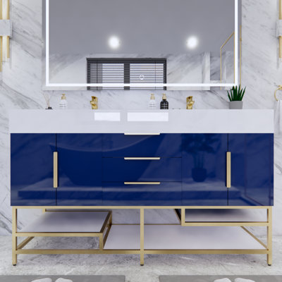 Ensemble de meuble-lavabo double 59 po Glasgow
