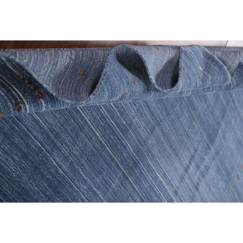 Tapis bleu Gabbeh 8 x 10