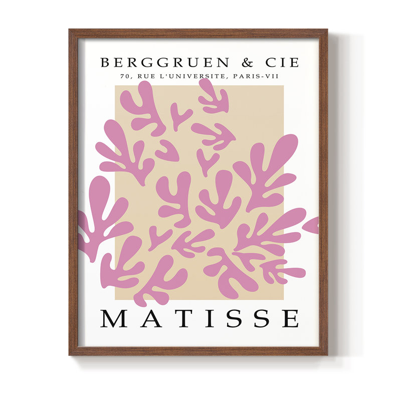 Matisse CEC XXXII, reproduction encadrée - bois massif, Brun, H 28 po x l 22 po