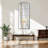 Anmay Metal Flat Mirror with Window Pane Design
