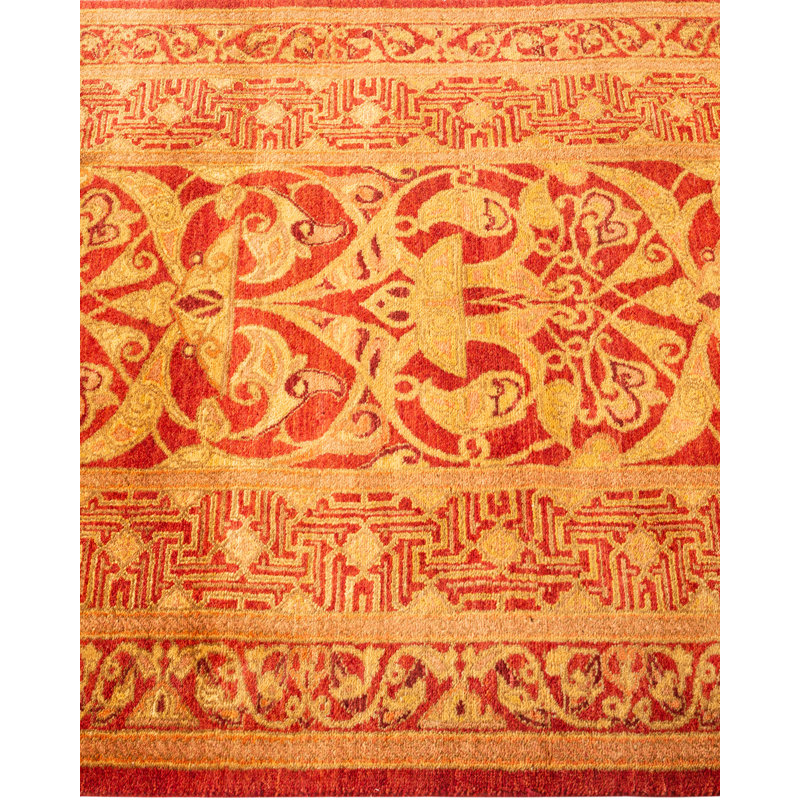 Classic One-of-a-Kind 2'7" x 10'3" Hand Knotted Area Rug