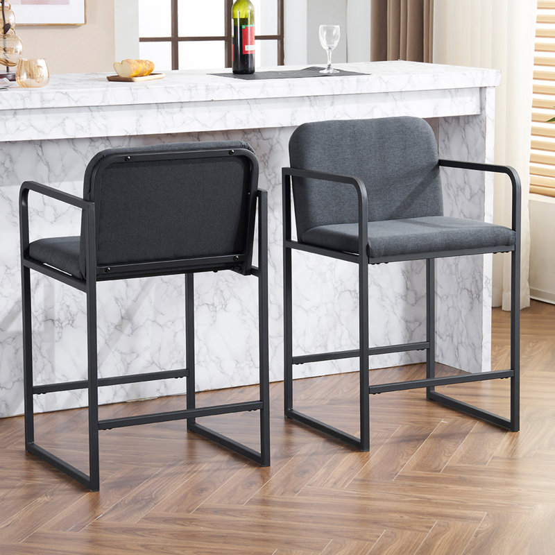 Ensemble de 2 (table non incluse), Gris foncé