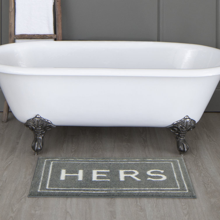 Tapis pour salle de bain en polyester Ghobad Hers