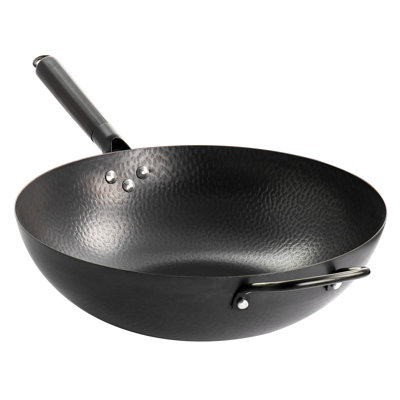 Wok en acier au carbone 13 po Gibson Home