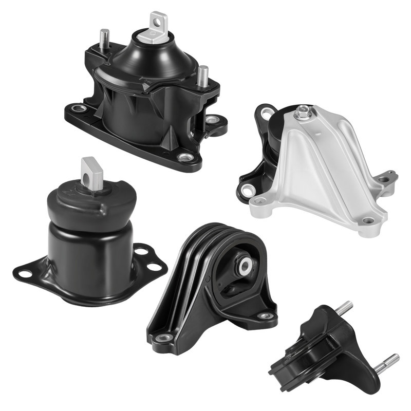 Moteur - Ensemble de 5 pièces de remplacement de support de moteur et de transmission, compatible avec le modèle L4 de 2,4 L de 2013-2017, remplace le OE # A65072 A65054 A65040 A65068 A65071, support sécuritaire
