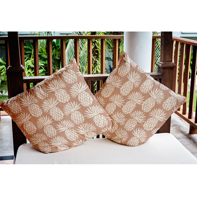 Coussin Botanical Blooms, 20 po x 20 po, Mauve
