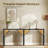 Extra Long Console Table Farmhouse Behind Couch Sofa Partner, Industrial Style with Metal Accents and Triangular Supports-588760184-588760189