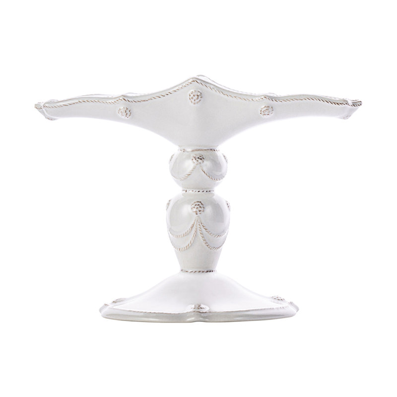 White Ceramic Berry & Thread Menorah