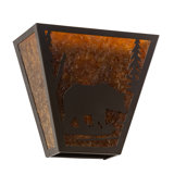 2 - Light Flush Mounted Sconce