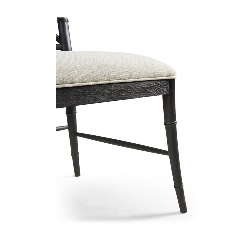 Saros Upholstered Dining Chair, Ebonized Black