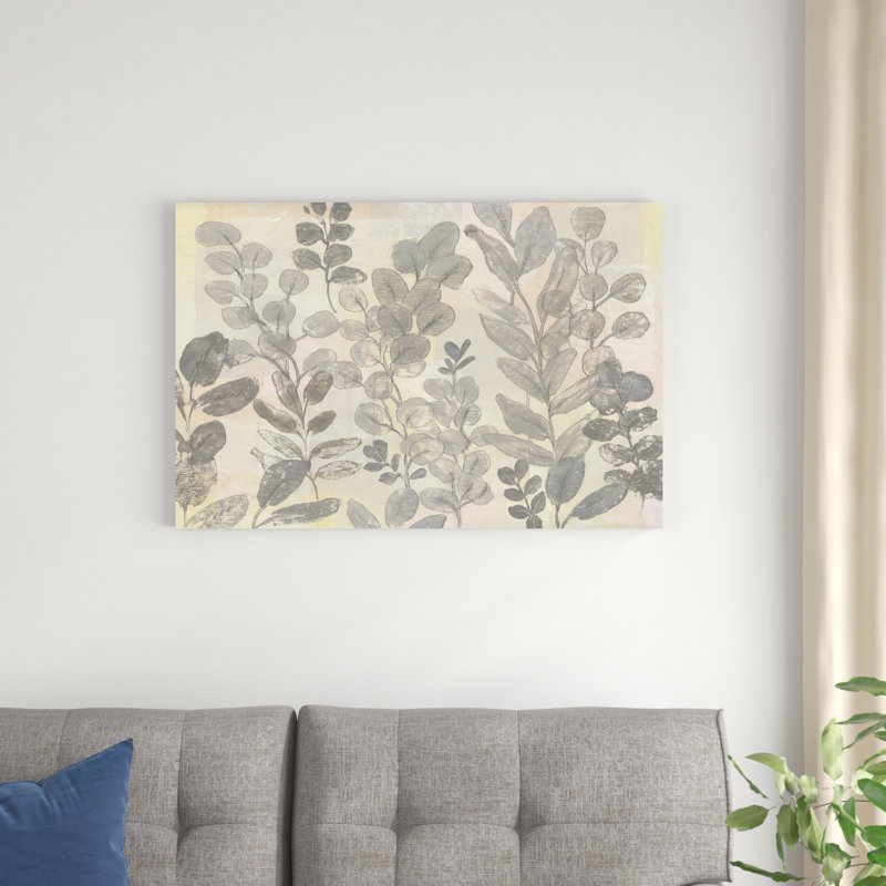Motif de feuilles II, H 24 po x l 36 po x P 1,25 po