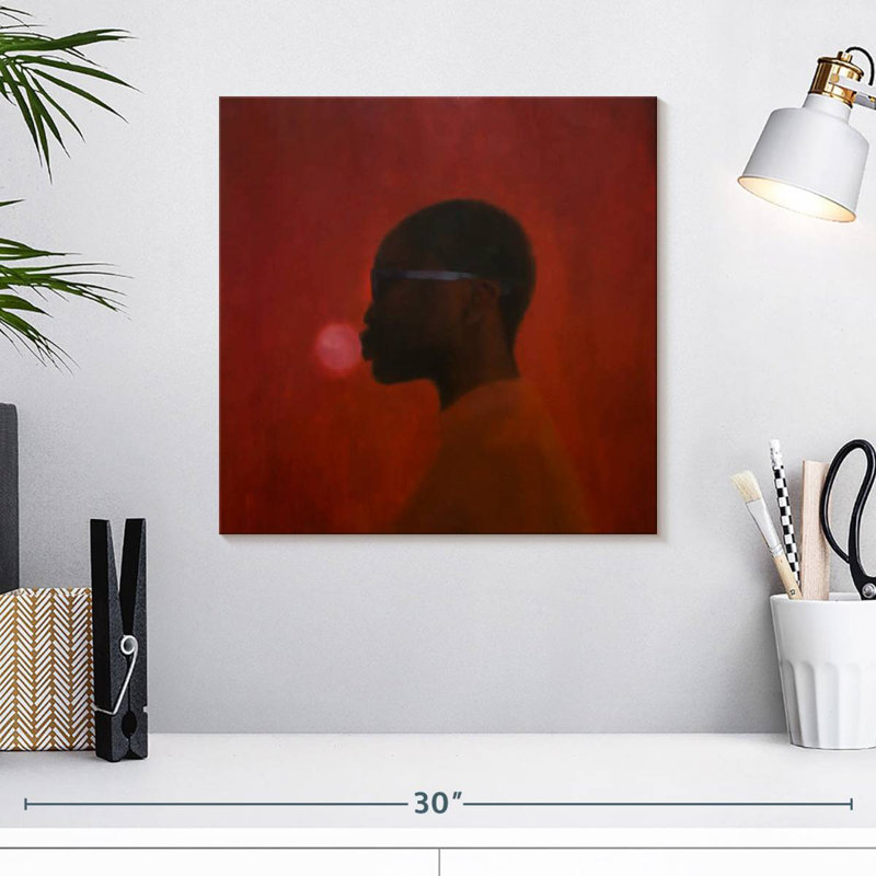 Leisha Red Umbra, 16" H x 16" W