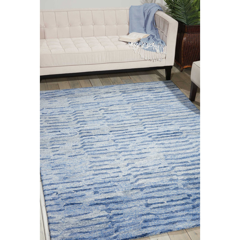 Nyssa Viscose Abstract Indoor Rug, Rectangle 5'6" x 7'5"