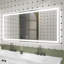Miroir de salle de bain Eldur Smart LED - Température de couleur 5000K, intensité variable, désembuage, fonction mémoire-140930295-140930048