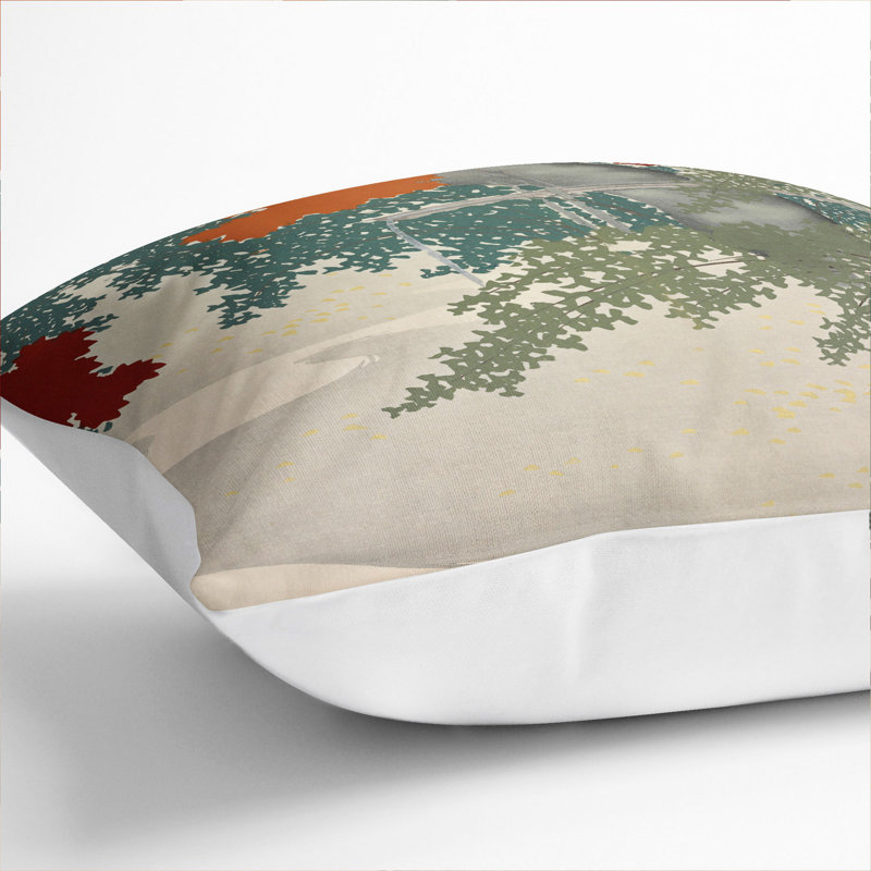 Maple Square Throw Cushion, 55cm H x 55cm W x 20cm D, White