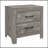 Modern Finish 1Pc Nightstand Of 2X Drawers Black Hardware Wooden Bedroom Furniture-1133878829