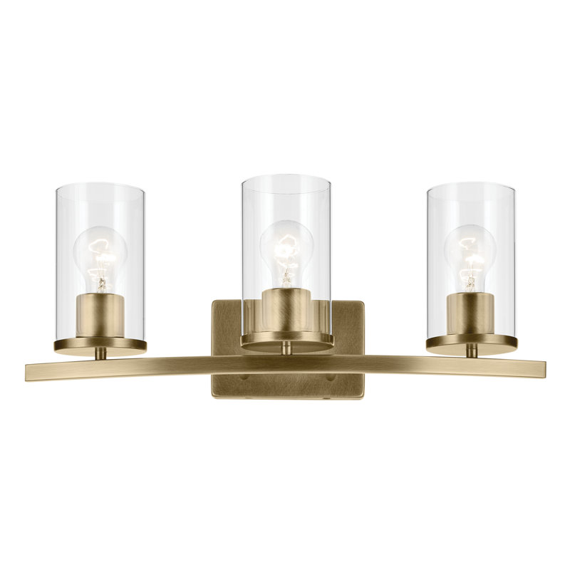 23" 3-Light Vanity Light, Brass