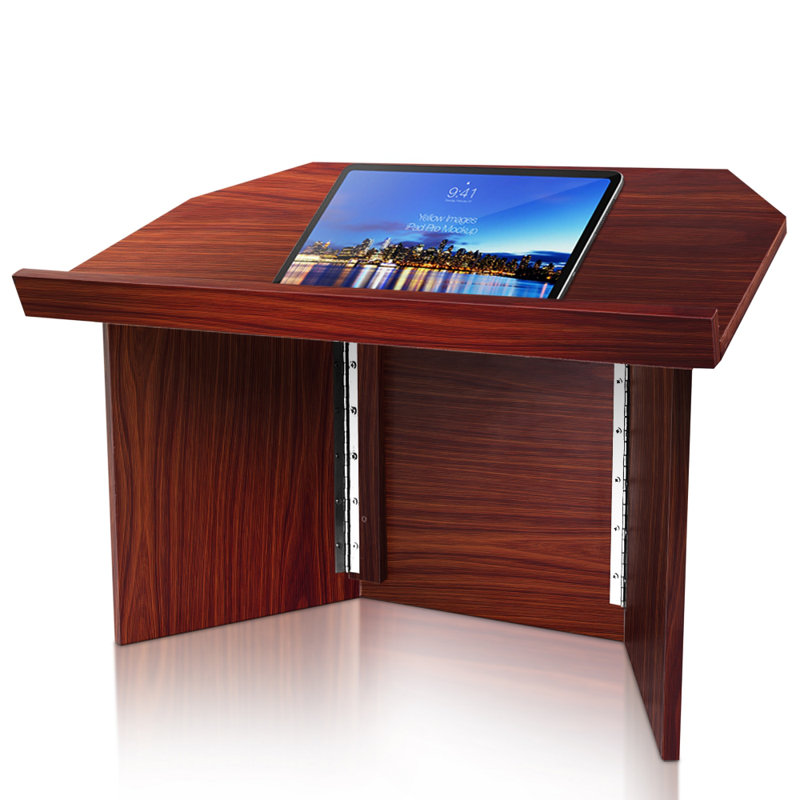 Portable Lectern Podium | Tabletop Presentation Stand | Quick Setup Folding Style