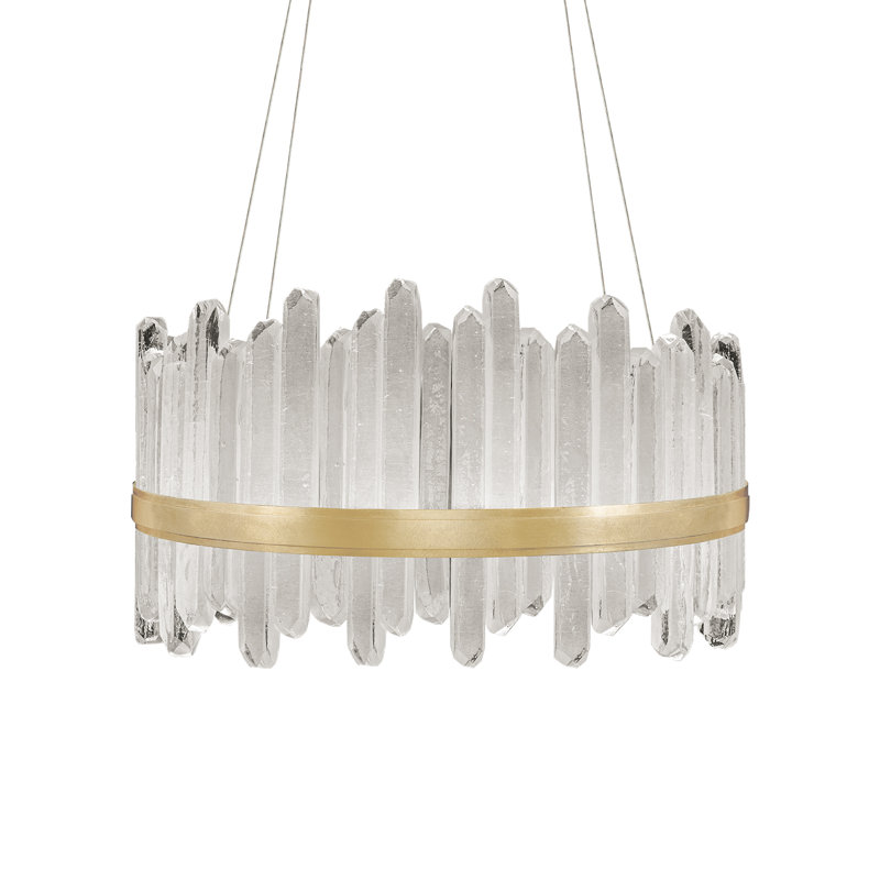Lustre rond 30,5 po Lior, 3000, Or
