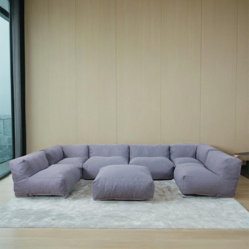 Muemil Boneless 7 - Piece Upholstered Sectional