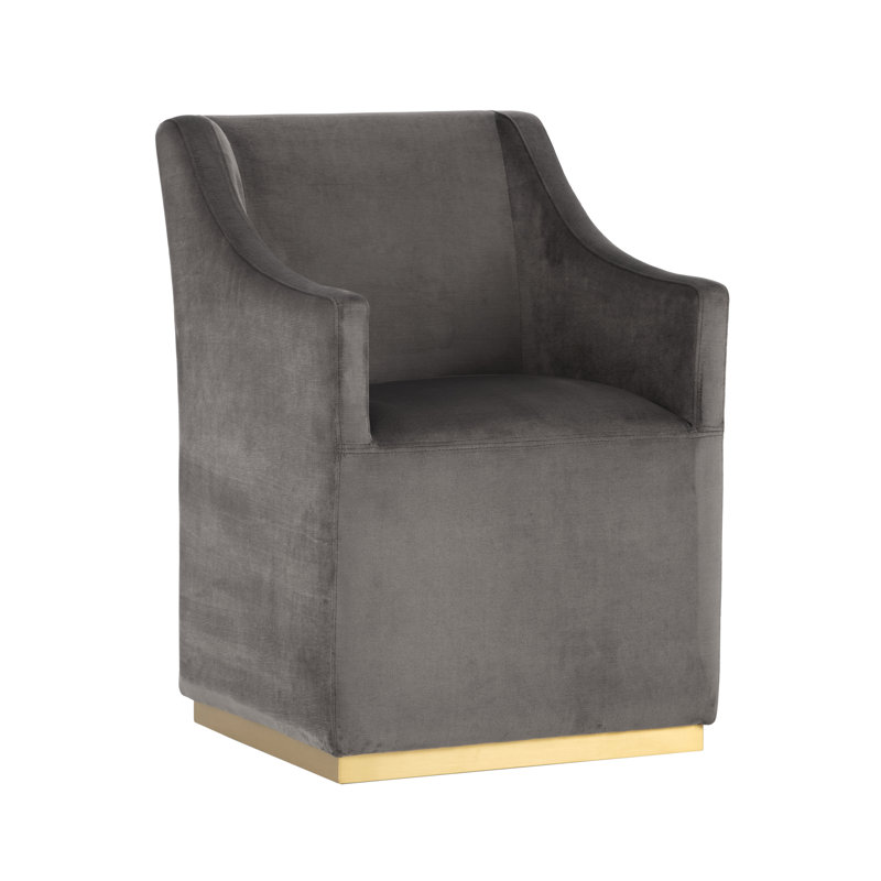 Beatriz Upholstered Accent Chair - Grey, Gray
