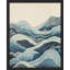«Abstract Ocean Waves Art Nautical Waves Illustration Modern Minimalist» sur papier-98267115-98267117