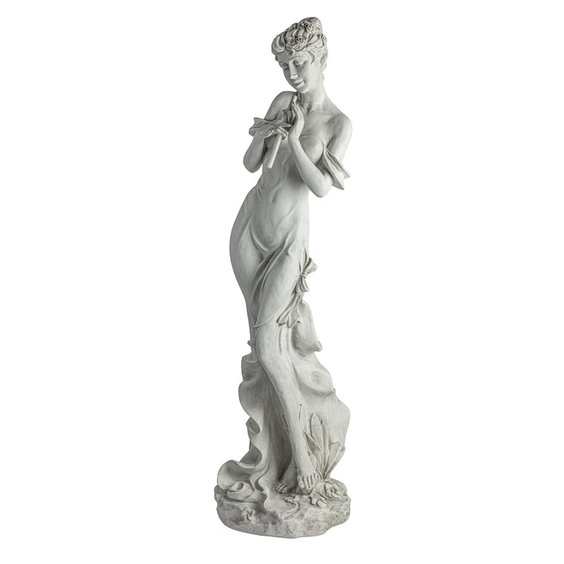 Statue surdimensionnée muse de jardin Thalia