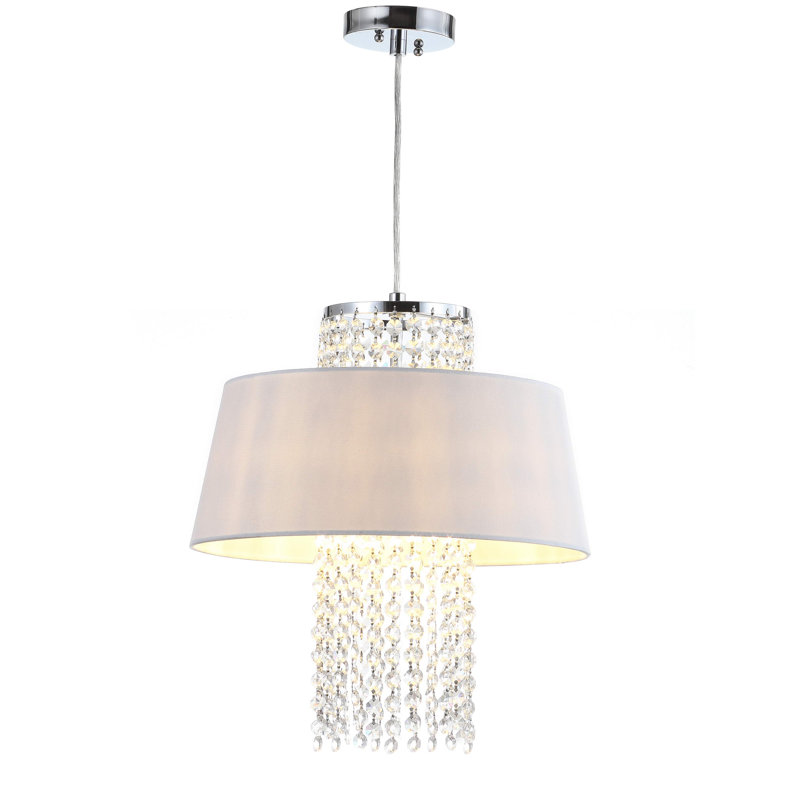 Lustre géométrique 3 lumières unique/relevé Decker, Metallic