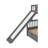 Gelya Twin Over Full Bunk Bed with Built-In Stairs-1938757712