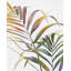 Aquarelle, feuilles de palmier tropicales - impression de salle de bain verte