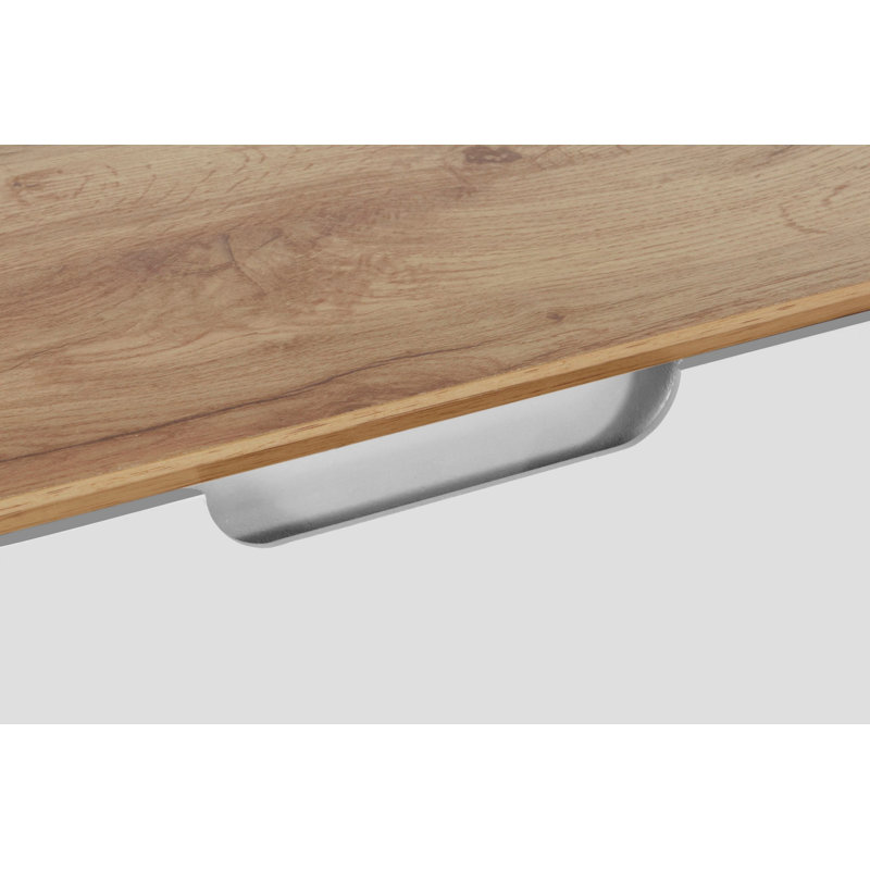 Oriska Four Leg Coffee Table with Storage, Oak/White