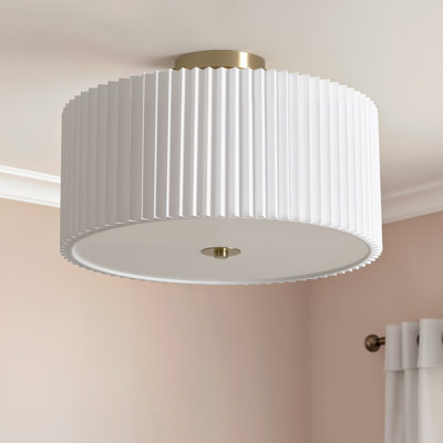 Pelayo Fabric Semi Flush Mount