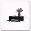 Table basse noire avec porte rabattable-156811355