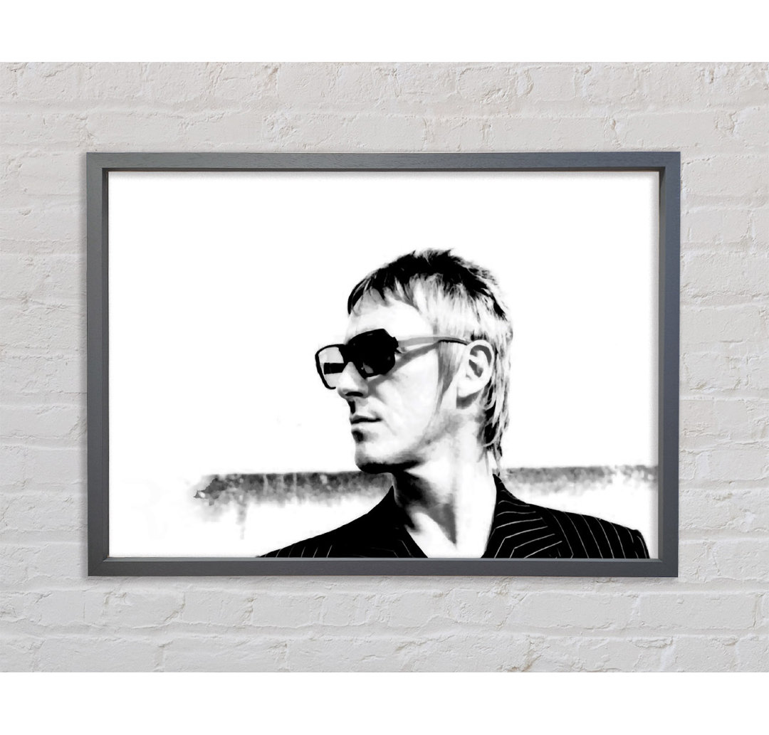 Paul Weller Shades - Einzelner Bilderrahmen Kunstdrucke auf Leinwand