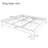 15 Inch High King Size Solid Dry Bamboo Wood Platform Bed Frame, with Wood Slat Metal Support, Modern & Minimalist Style, No Box Spring Needed, Easy Assembly, Brown-701727370-701727364