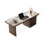 Bureau rectangulaire blanc et noyer clair-38879604-38879562