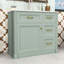 Meuble-lavabo avec lavabo, 4 tiroirs, tablette réglable et porte à fermeture en douceur-605260904