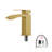 21"X12" Wall-Mounted Rectangular Ceramic Bathroom Sink With Gold Towel Bar & Overflow, Gold Faucet(Includes Only The Bathroom Sink)-1489777515