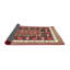 Tapis rouge/brun/beige traditionnel Garonzik-1453420882