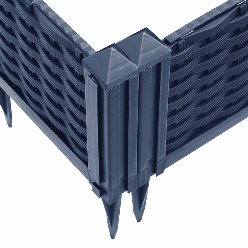 Burgos Wood Planter, 28.5cm H x 42.5cm W x 42.5cm D, Blue Grey