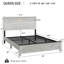 Lit plateforme Judd en métal avec tête de lit en bois, chargement USB et rangement-115285051