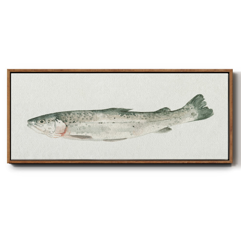 Fresh Catch IV- Framed Canvas 2781647WC, Noyer, H 8 po x l 20 po x P 1,5 po