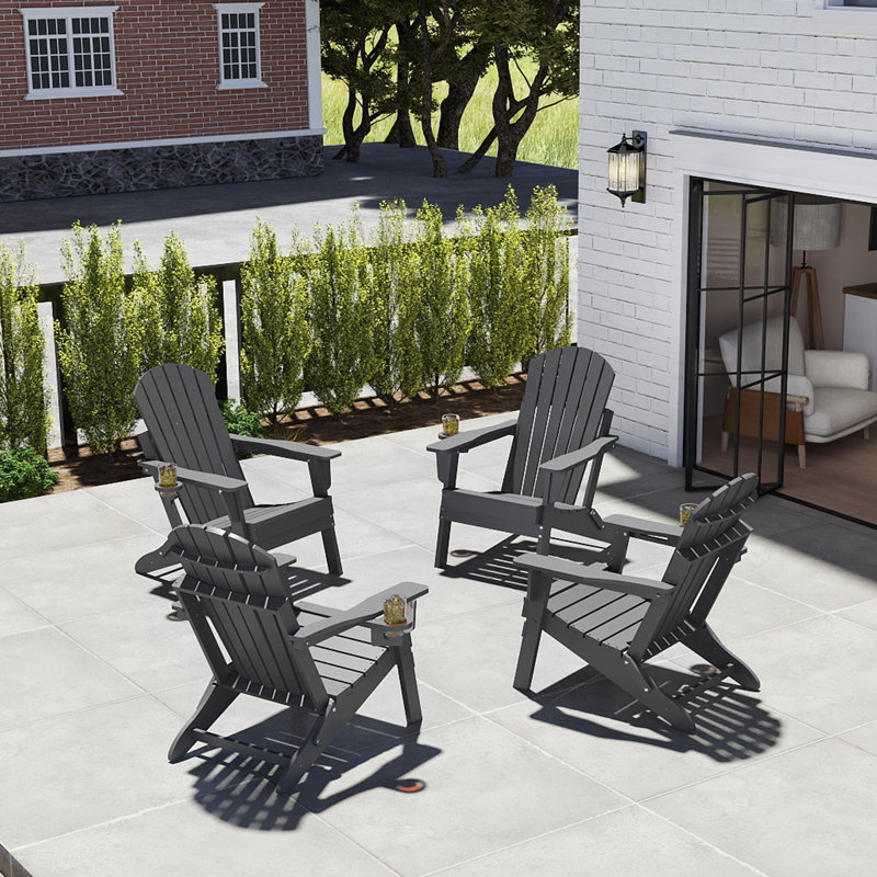 Ensemble de 4 chaises Adirondack pliantes