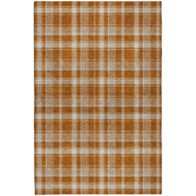 Premium Machine Washable Dream Shag ADS563 Plaid Rug