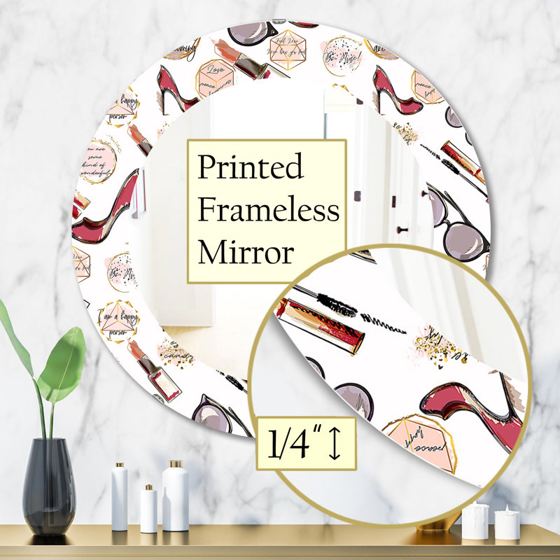 Miroir mural Fancy Happy Lady, H 31,5 po x l po