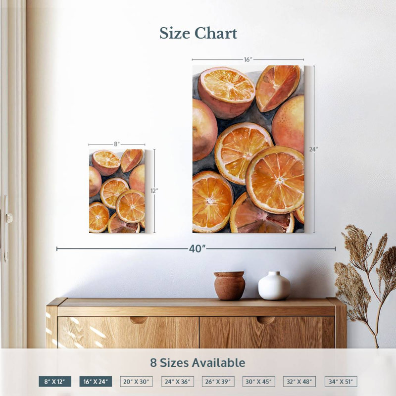 Yarlin Fruit Slices III, 12" H x 8" W