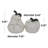 Cianciolo Ceramic Apple and Pear Sculpture Set