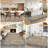 Waterproof Rug Pad Persian Style Camel 360g Pile Weight Pearl Velvet Washable Foldable Non-Shedding Living Room/Bedroom Light Grey-541055484
